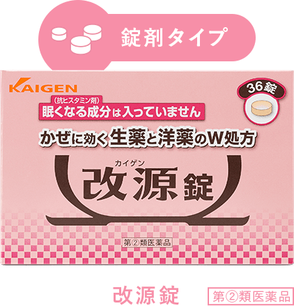 錠剤タイプ 改源錠 第②類医薬品